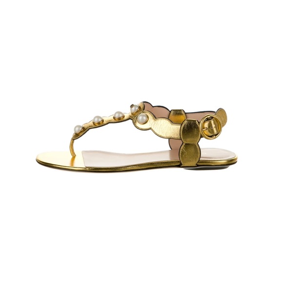 Gucci Willow T-Strap Sandals - Picture 4 of 5